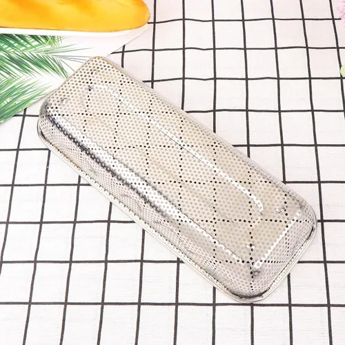 Vista 5 de Stainless Steel Kitchen Drain Basket Silver S Multi-purpose Fruit Vegetable Holder and Rice Sieve Over-sink Storage and Draining Basket for Home