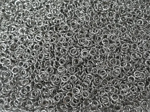 Vista 13 de Anillos de salto de aluminio brillante de 1 libra 14G 1/2" ID (más de 1150 anillos)