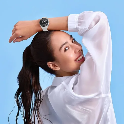 Vista 7 de Tovimall Correas para reloj Moonswatch, correa de silicona curvada sin huecos, compatible con reloj Omega X Swatch Moonswatch Speedmaster de 0.78