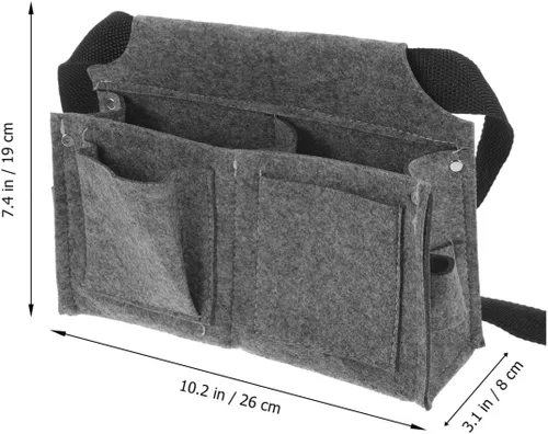 Vista 5 de Angoily Kit de herramientas Herramientas Bolsa de herramientas Bolsa de cintura Bolsa de gadget Cinturón Cinturón Tela de fieltro Miss Nail