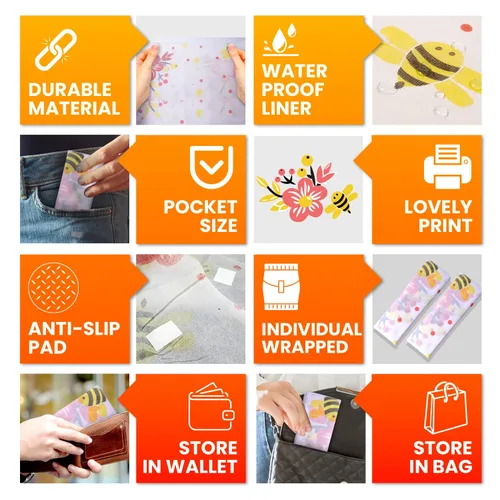 Vista 4 de 20 fundas de asiento de inodoro extra grandes desechables para niños y adultos, fundas de inodoro desechables para viajes, fundas de asiento