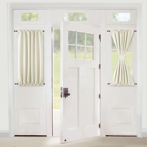 Vista 29 de XWZO - Cortinas para puerta con cortinero, cortinas blackout térmicas y oscurecedoras para puerta francesa, cortinas para ventana de la cocina, 12 x
