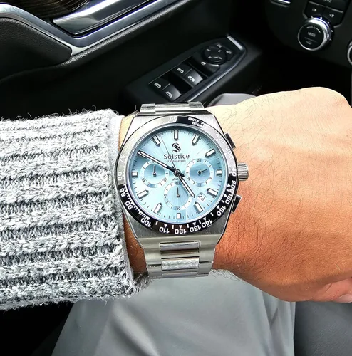 Vista 7 de Solstice Prestige Automatic Mens Watch - Durable Stainless Steel & Sapphire Glass - Luminous Hands, 100M Waterproof - Elegant Business and Casual