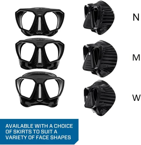 Vista 5 de Scubapro Máscara de buceo D-Mask - incluye adaptador de montaje para el ordenador de buceo HUD