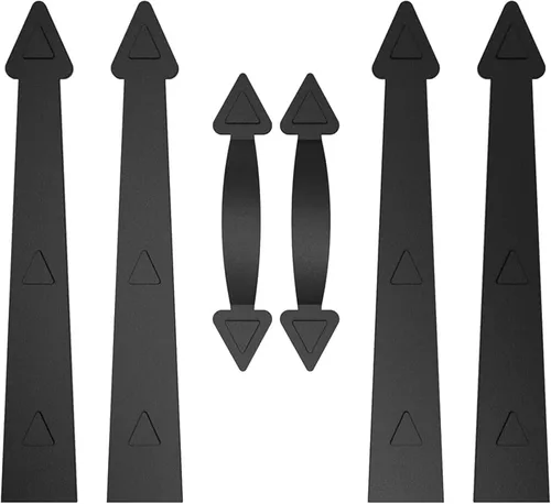 ZEKOO - Kit de accesorios decorativos magnéticos para puerta de garaje, imanes para puerta de garaje, detalles de bisagras de imitación y asas,
