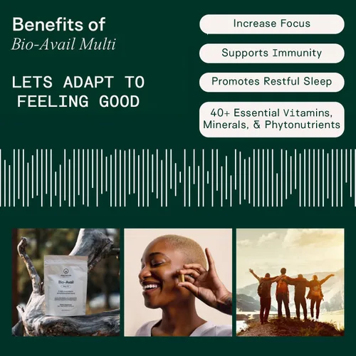 Vista 7 de Adapt Naturals - Paquete de salud intestinal e inmune - Biome Protect 4 en 1 prebióticos, probióticos, suplemento postbiótico y multivitamínico