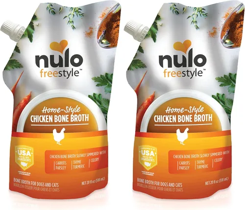 Vista 12 de Nulo Freestyle Caldo de Hueso, Complemento Premium para Comida de Perros y Gatos, con Colágeno y Sulfato de Condroitina para Ayudar a Mejorar