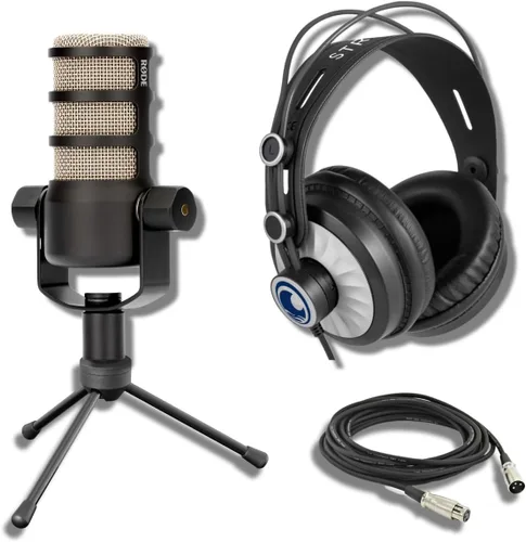 Vista 17 de Rode PodMic - Micrófono dinámico para podcast con cable XLR y paño de pulido StreamEye