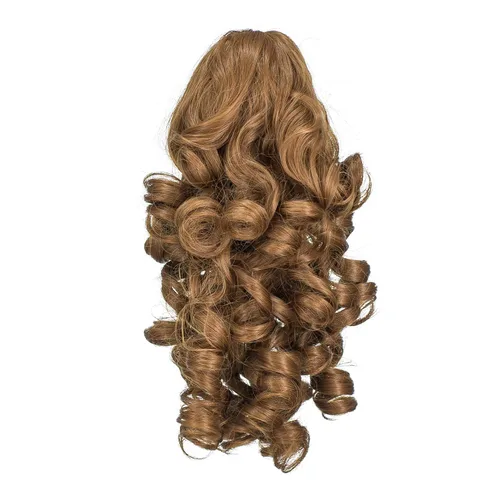 Vista 15 de SWACC - Extensiones de cola de caballo de 12 pulgadas con clip de pinza, cabello sintético rizado