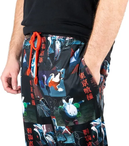 Vista 3 de Tokyo Ghoul - Pantalones de dormir para hombre con estampado de dibujos animados