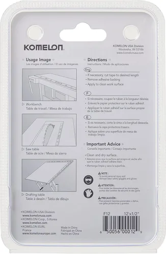 Vista 3 de Komelon F12 12-Foot Stick and Measure Flat Tape Measure
