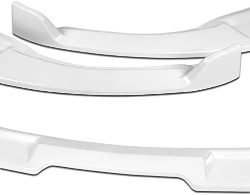 Vista 5 de Kit de 3 bordes para parachoques delantero compatible con Infiniti G35 Coupe 2003-2007, alerón de protección con moldura divisora estilo GT, difusor
