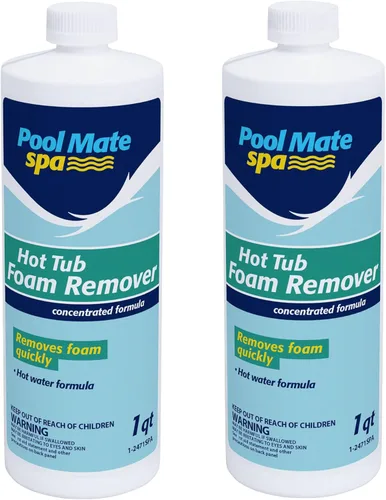 Vista 12 de Pool Mate Removedor de espuma para bañera de hidromasaje de 1 cuarto de galón, sin espuma, fabricado en Estados Unidos