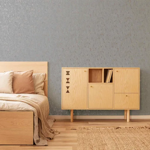 Vista 2 de Graham & Brown 106401 Milan Texture - Papel pintado de oro rosa y gris, 393.7 in de largo x 20.5 in de ancho