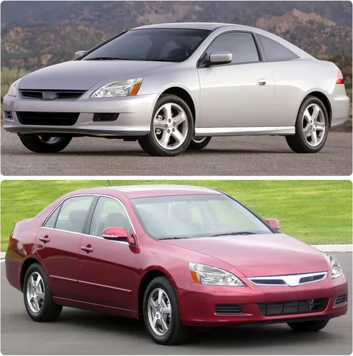 Vista 7 de Conjunto de faros delanteros Accord 2003 2004 2005 2006 2007 para Honda Accord 2003-2007 2/4dr lente transparente carcasa cromada con reflector