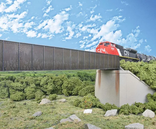 Vista 6 de Walthers Cornerstone Puente de ferrocarril de doble vía Pilar concreto pkg(2) 933-4553 HO Escala Modelo Ferrocarril - Kit de estructura