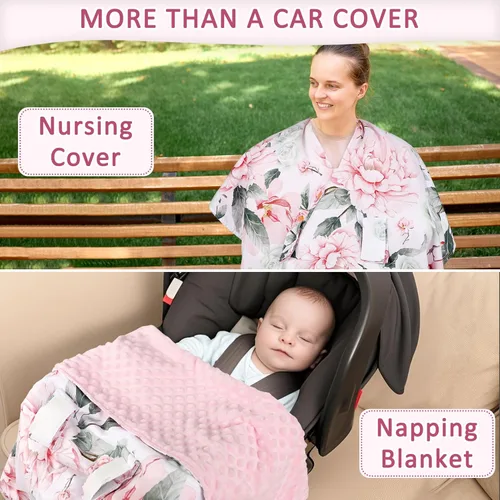 Vista 3 de Funda de asiento de automóvil para bebé, funda transpirable para asiento de automóvil para verano, cubierta de toldo de apertura de asiento