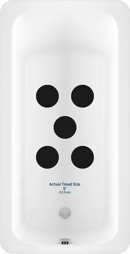 Vista 2 de Bañera y ducha Kahuna Grip Circle 5" antideslizante tracción peldaños (negro)