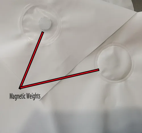 Vista 7 de Forro de cortina de ducha con ganchos, tamaño estándar suave de 71 x 71 pulgadas, 100% impermeable, se puede utilizar como forro de cortina de ducha