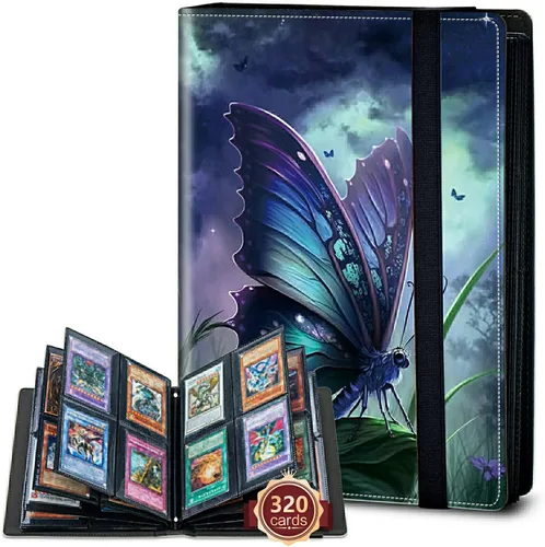 Vista 65 de Rossy Carpeta para tarjetas de 4 bolsillos, soporte para álbum de coleccionista de tarjetas de intercambio de 240 tarjetas, de doble cara, soporte