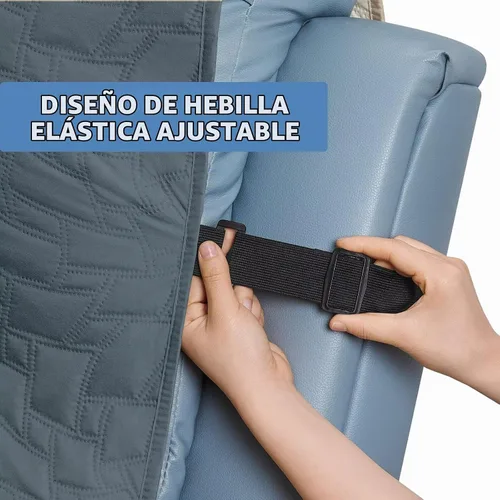 Vista 6 de CUCRAF Funda acolchada antideslizante para sofá, resistente al agua, protector de muebles para sofá de 1 cojín, apto para mascotas, funda de sofá