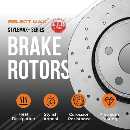 Vista 7 de Max Advanced Frenos Delanteros y Traseros Kit Para Toyota Camry