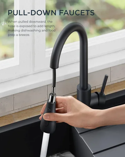 Vista 2 de FORIOUS - Llave de fregadero de acero inoxidable para cocina