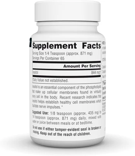 Vista 2 de Source Naturals Inositol puro, suplemento dietético - 2 oz en polvo