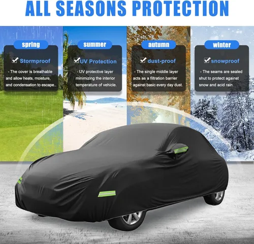 Vista 2 de X AUTOHAUX Funda impermeable para automóvil Volkswagen New Beetle 1998-2019 para exteriores, protección completa para todo tipo de clima, protección
