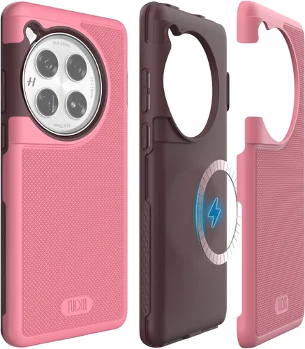 Vista 15 de TUDIA DualShield Grip - Funda protectora para OnePlus 11 5G (2023), MergeGrip, de doble capa, a prueba de golpes, delgada, de grado militar, Verde