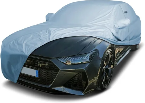 Vista 43 de iCarCover Funda de automóvil personalizada para Audi 100 y 200 (1989-1994), impermeable, para todo tipo de clima, lluvia, nieve, UV, protector solar