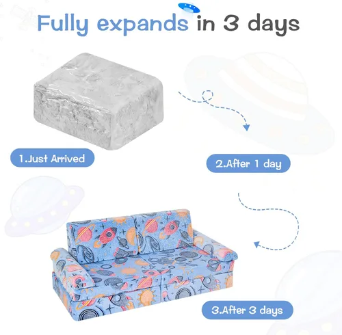 Vista 9 de IFNOW Sofá de juego modular para niños, sofá para niños pequeños, sofá seccional infantil, muebles de dormitorio y sala de juegos para niños