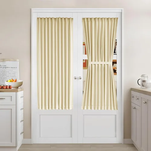Vista 88 de Vatge - Cortinas laterales para ventana de puerta, cortinas para luz lateral de puerta frontal, 1 panel, 12 (ancho) x 72 (largo) pulgadas, aguamarina