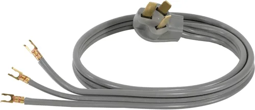 Vista 4 de Certified Appliance Accessories Cable de alimentación para electrodomésticos de 40 amperios, cable de rango de 3 puntas, 3 cables con conectores