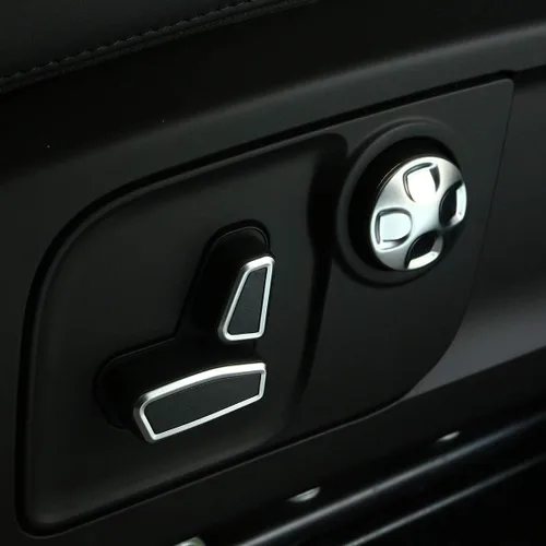 Vista 4 de Cubierta de botón de ajuste de asiento de coche cromada ABS para Alfa Romeo Giulia Stelvio 2017-2020