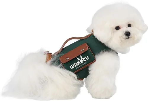 Vista 12 de Wakytu Arnés de elevación para perro, arnés VES ajustable para perro, correa ajustable para perro con bolsa pequeña para golosinas para cachorros