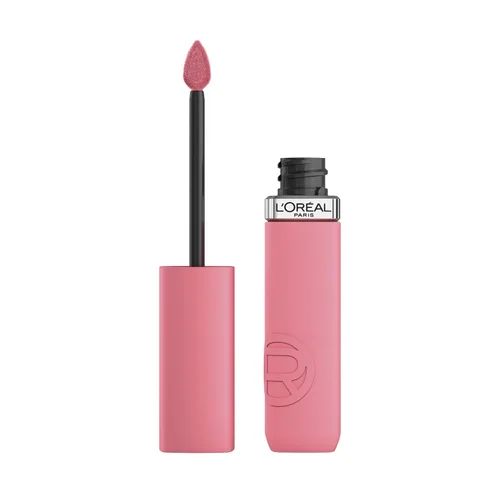 Vista 20 de L’Oréal Paris Infallible Matte Resistance - Labial líquido, hasta 16 horas de duración, tono Fairytale Ending 100, 0.16 onzas líquidas