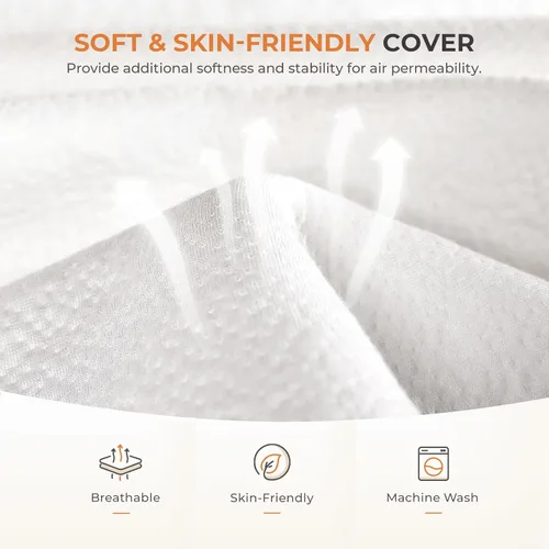 Vista 4 de Sweetnight Tri Folding Mattress - 4-inch Foldable Mattress with a Collapsible and Washable Cover Medium-Firm with Non-Slip Design Suitable for