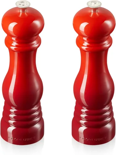 Vista 14 de Le Creuset Petite Juego de Molinillo de Sal y Pimienta, 5" x 2" cada uno, Blanco y Negro