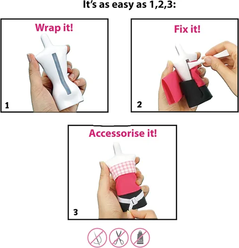 Vista 3 de Bandai 40431 Harumika-Juego de Torso Doble Frutas Congeladas-Kit de Diseño de Moda-Artes y Artesanías