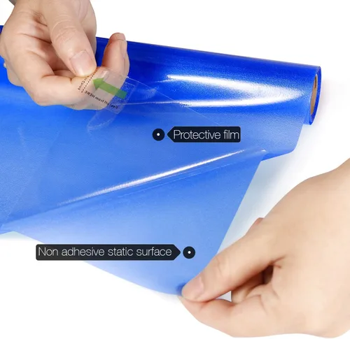 Vista 7 de HIDBEA Película de privacidad esmerilada para ventana, no adhesivas, calcomanías de vidrio estáticas, bloqueo de rayos UV, control de calor
