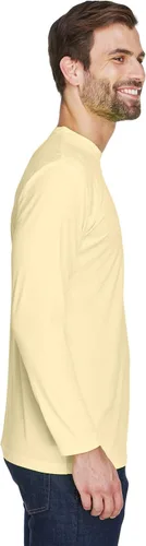 Vista 2 de UltraClub Cool & Dry Sport playera de manga larga con entrelazado (8422)