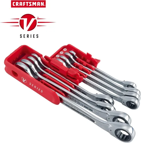 Vista 2 de CRAFTSMAN V-SERIES - Juego de llaves de trinquete combinadas, MM, 8 piezas (CMMT87375V)
