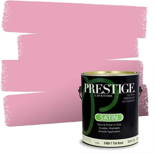 Vista 127 de Prestige Paints E100-T-SW6591 Pintura exterior e imprimación en uno, 1 galón, plano, combinación comparable de Sherwin Williams Amaryllis, 1 galón