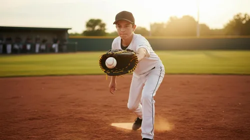 Vista 6 de PHINIX Guantes de béisbol juveniles de piel de cerdo múltiples estilos de 11 a 12 pulgadas