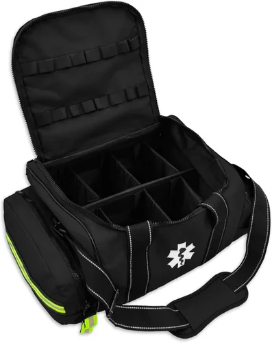 Vista 2 de Lightning X - Bolsa de salto de trauma EMT personalizable con nombre bordado, Negro -, Bordado