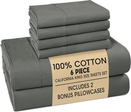 Vista 81 de Casa Platino Juego de sábanas Twin – Sábanas Twin 100% algodón con 2 fundas de almohada, sensación ligera y ajuste seguro, tejido percal crujiente