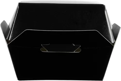 Vista 13 de Restaurantware Mini cajas de hamburguesas de 2.5 x 2.5 x 2 pulgadas, 100 recipientes de alimentos con tapa con bisagras, cajas desechables de papel