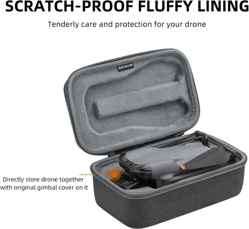 Vista 2 de Anbee Air 3S - Funda de transporte para dron, caja de almacenamiento compatible con DJI Air 3 / 3S RC Quadcopter (DJI Air 3 Drone Case)