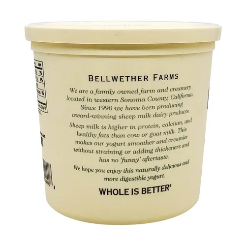 Vista 3 de Bellwether Farms Yogur de oveja simple, 24 onzas